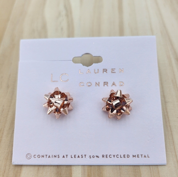 Lauren Conrad Bow Earrings NWT - Picture 1 of 2